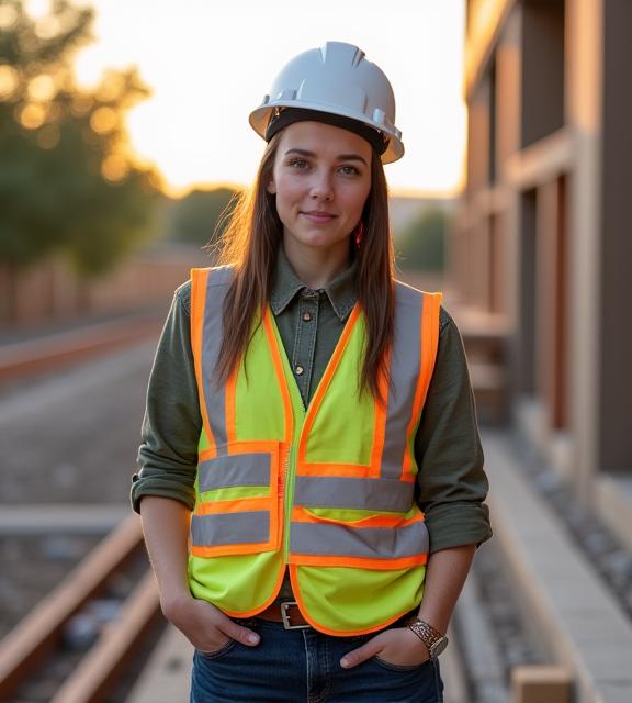 The founder of Resilience Builders LLC on a construction site