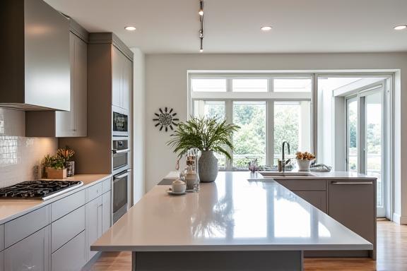 A beautifully finished modern kitchen in a remodeled home